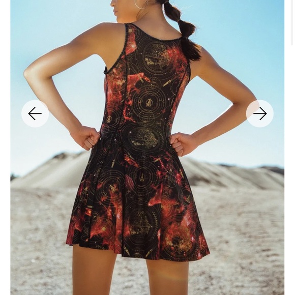 RARE Black Milk REBEL ALLIANCE VS GALACTIC EMPIRE INSIDE OUT DRESS size Large - Picture 6 of 13